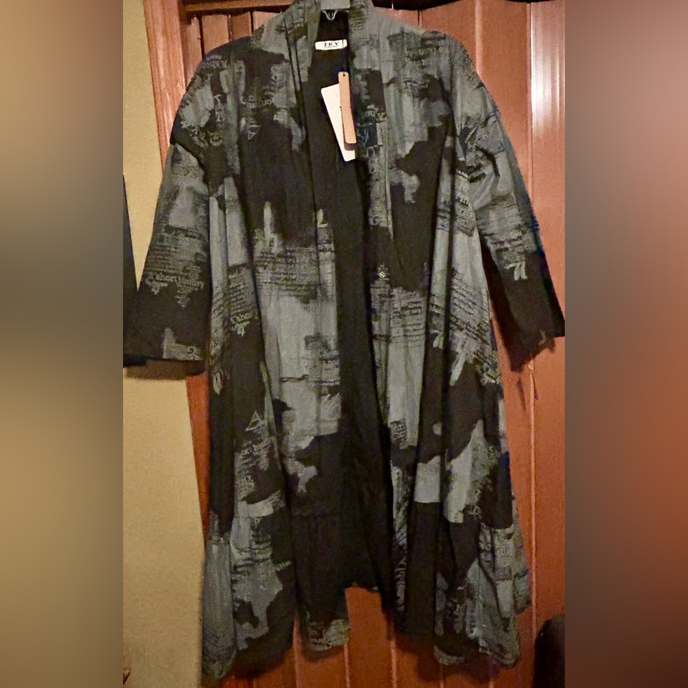 Jian Ruyi Gorgeous overcoat w/POCKETS, designed by Jian Ruyi, free size runs big